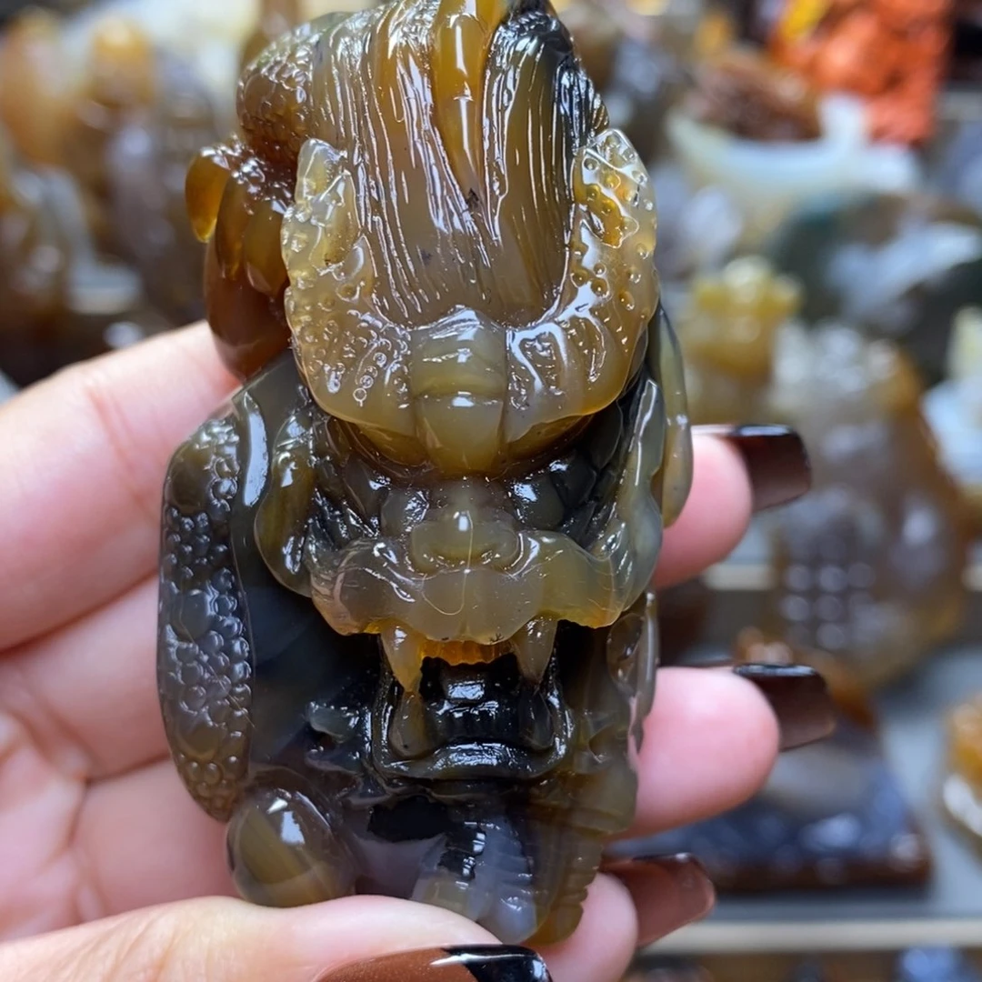 玛瑙/玉髓把件未镶嵌