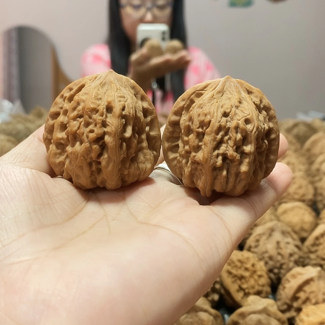 吊坠文玩核桃凹底41+