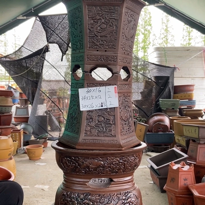 紫砂花盆紫砂紫砂