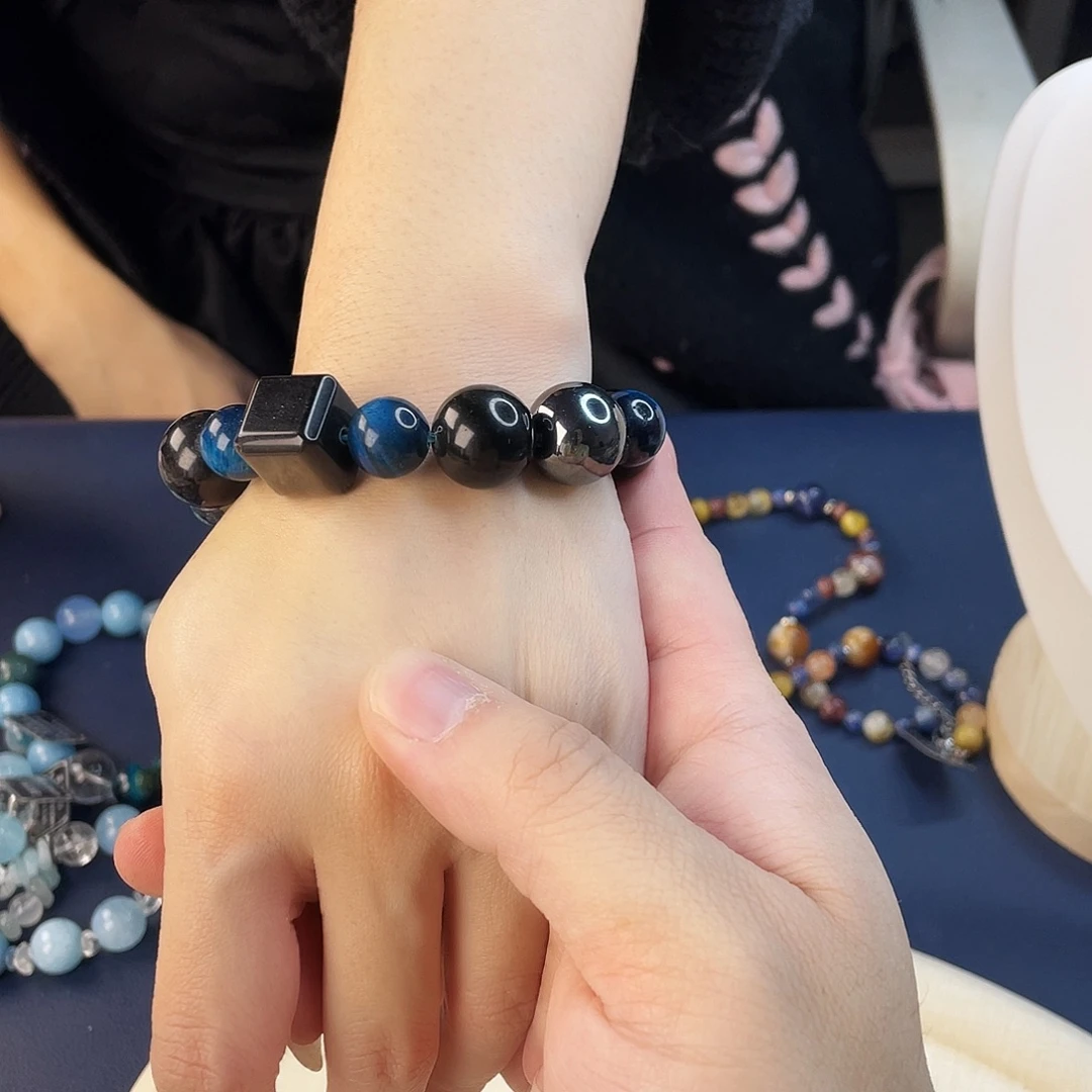 水晶手链银S925镶嵌