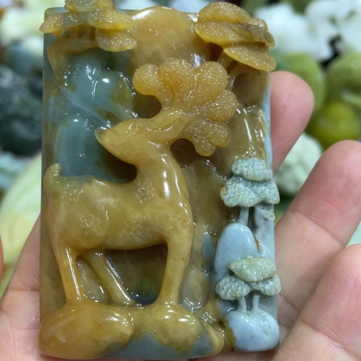 蛇纹石玉未镶嵌珠宝奇石