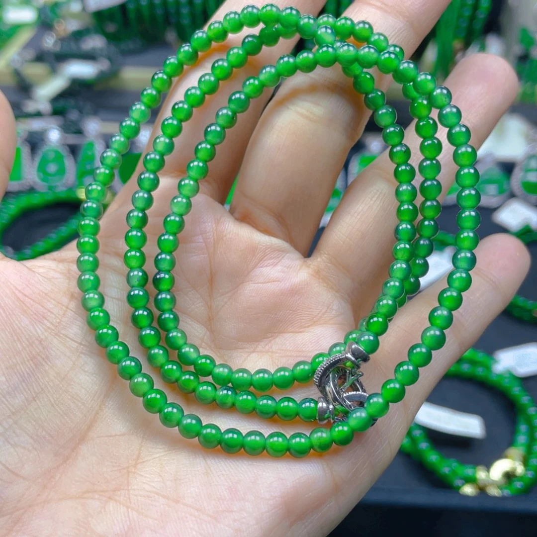 颈饰未镶嵌翡翠项链4