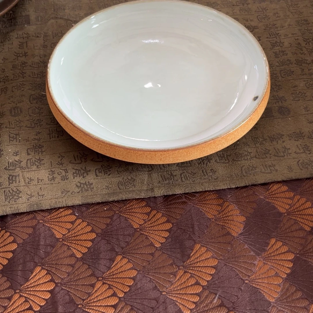 瓷景德镇粗陶复古盘碗微瑕