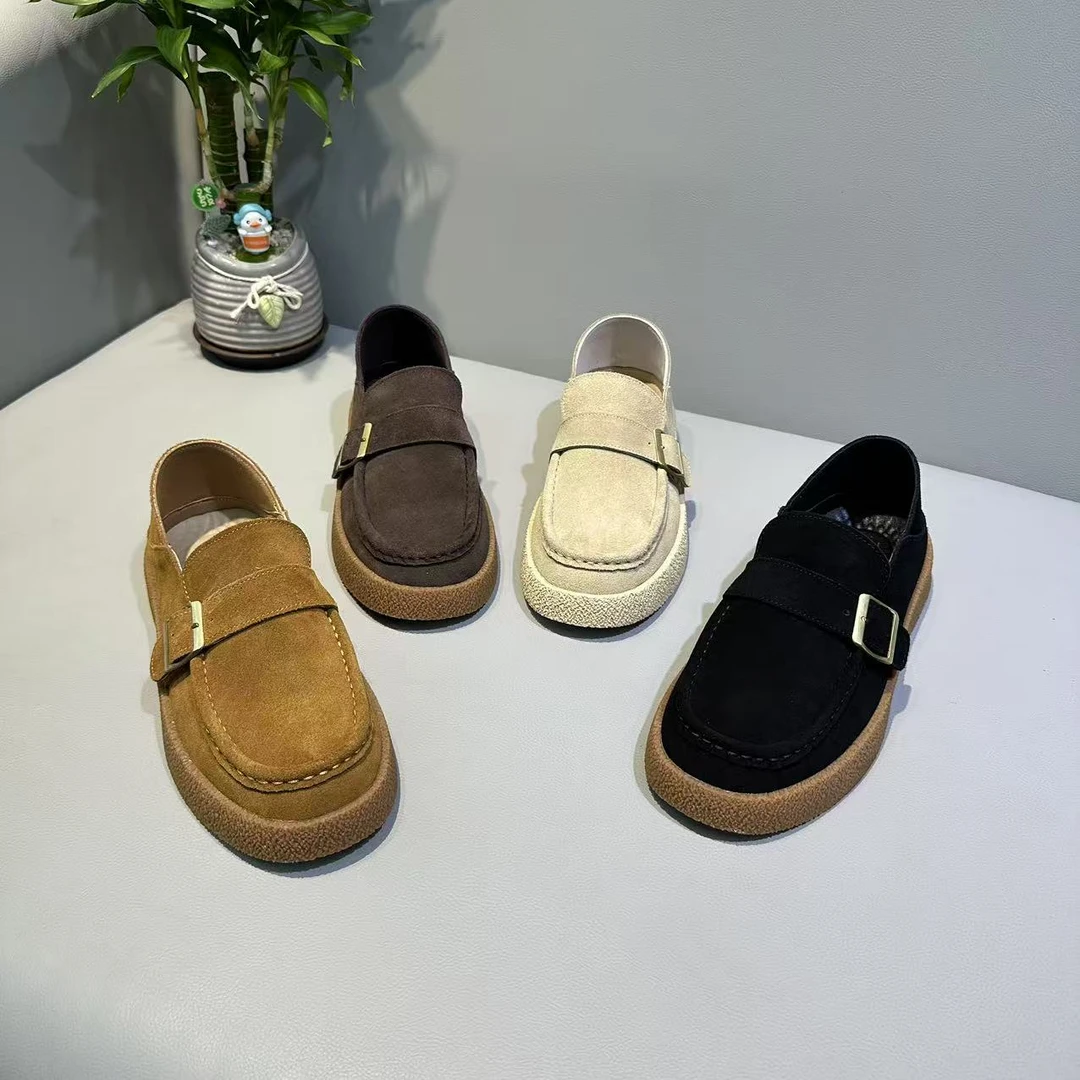 【标准码】早春新款皮面一脚蹬洋气休闲舒适高档网红男款潮鞋