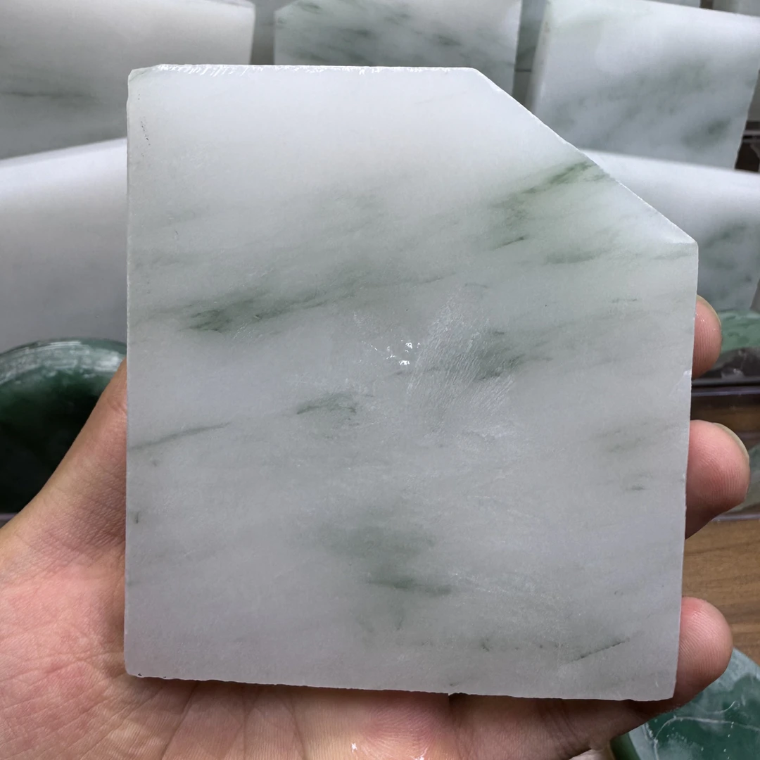 定制天然新疆天山翠手镯石英质玉纹路多样发货拍一发一