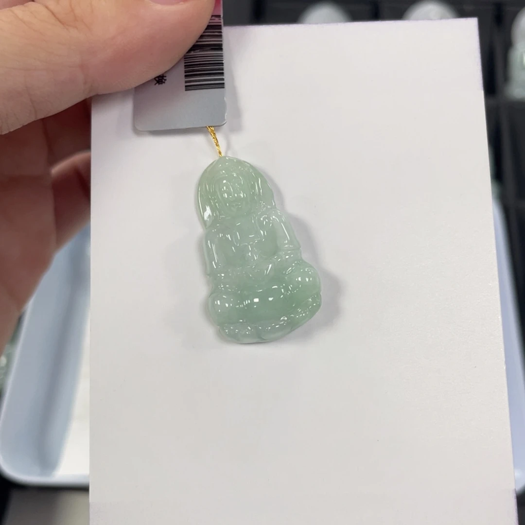 颈饰未镶嵌翡翠观音