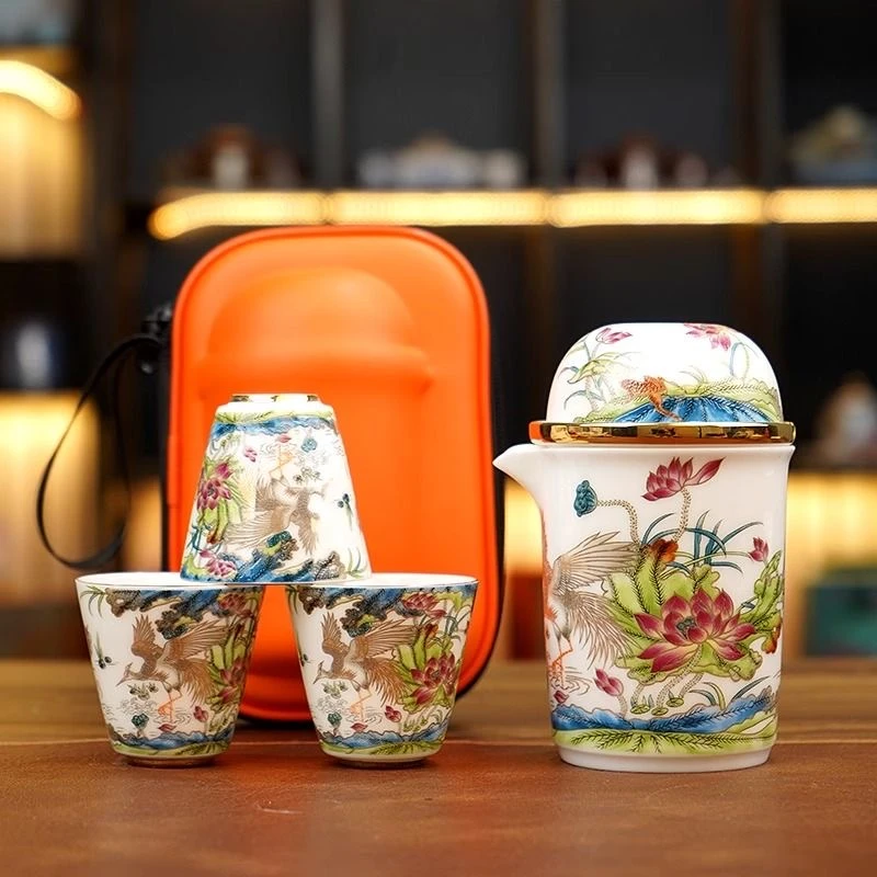 CJ鹈鹕鎏金快客杯户外便携式旅行套7008