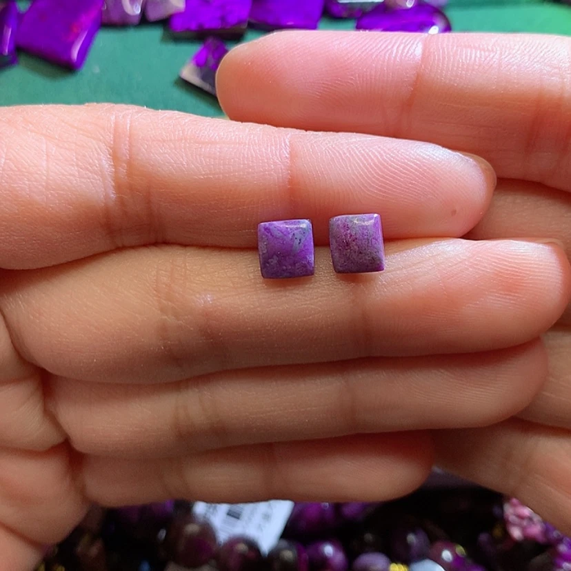【闪购商品】苏纪石（舒俱来）耳钉银S925镶嵌