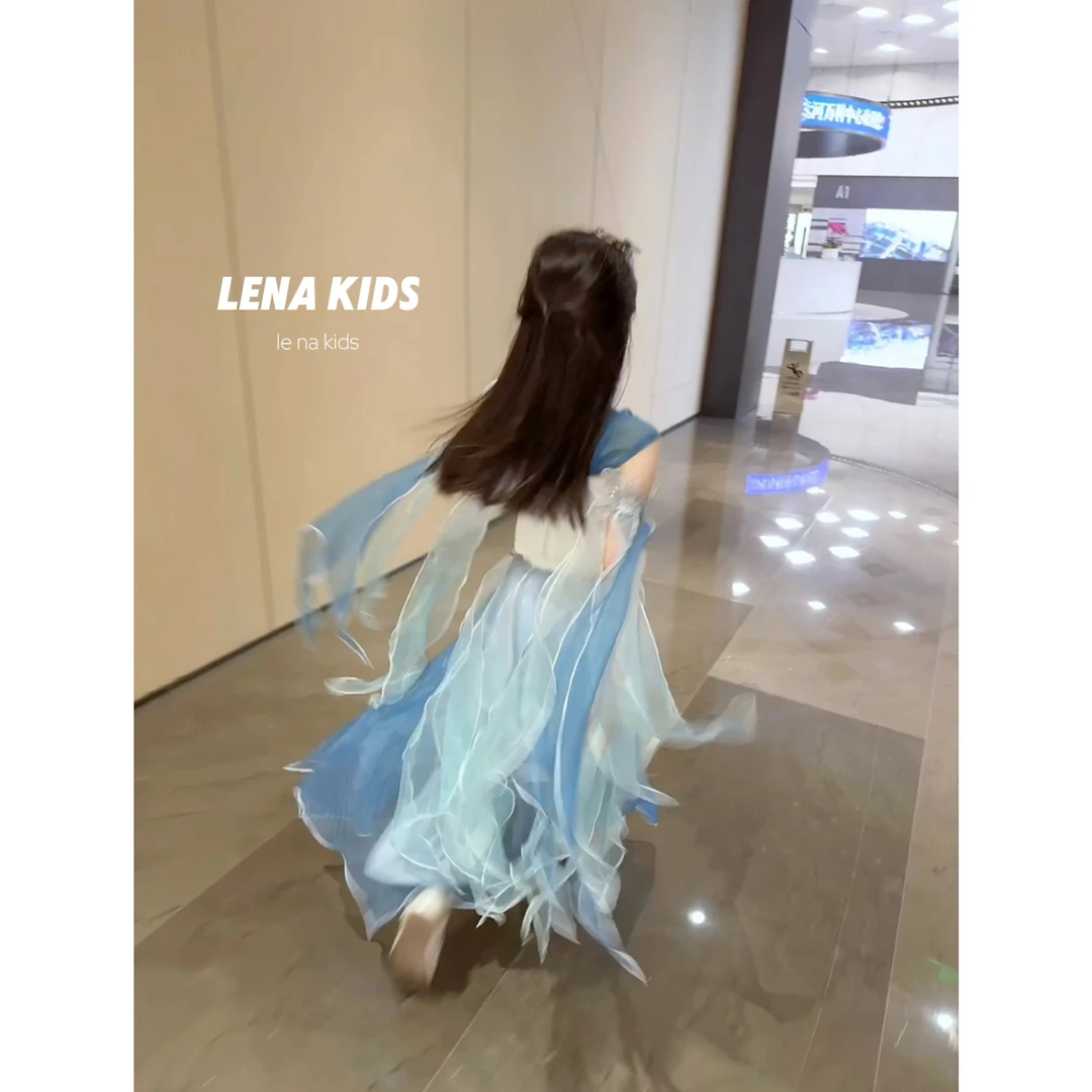 Lenakids【人鱼姬】高定气质时髦女宝仙仙套装汉服24050701
