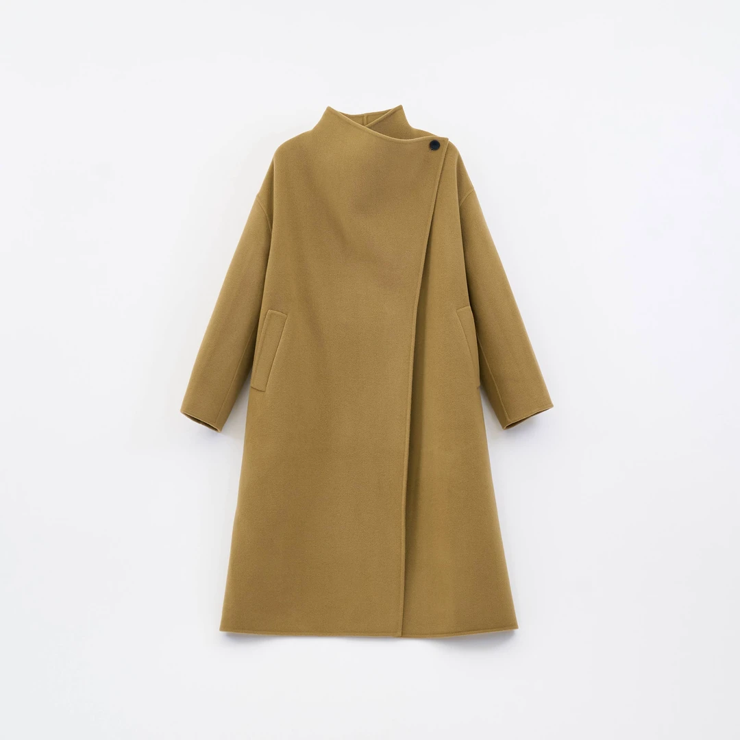 COMBK｜长款绵羊毛100%百搭毛呢  极简外套设计师BY908
