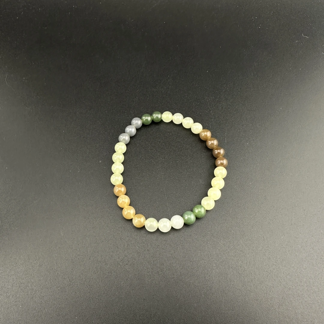 BY1220FPXQ标016 北玉精选 和田玉手串 多样性发货