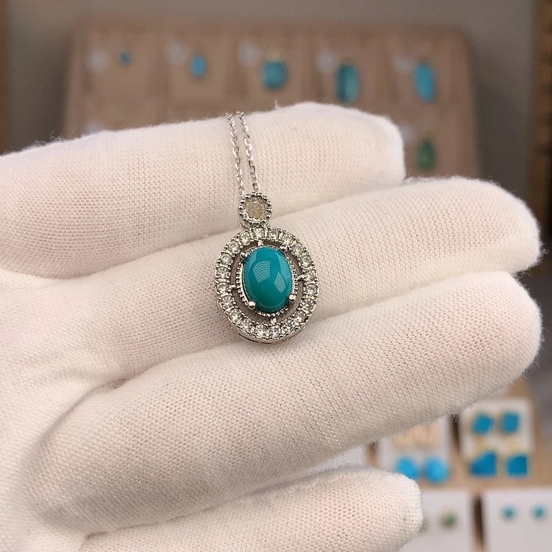 绿松石未镶嵌吊坠(不含链)