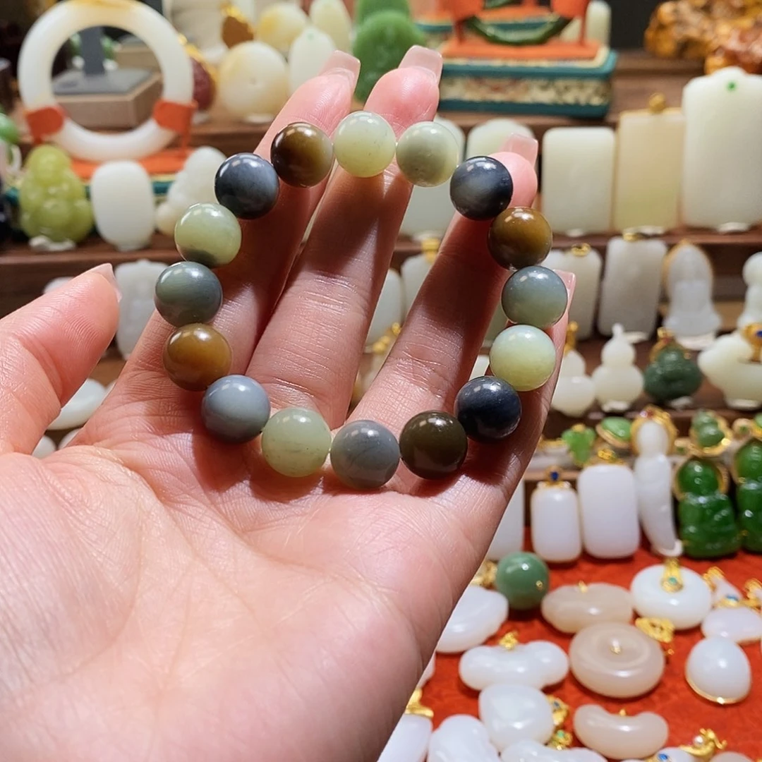 和田玉手串未镶嵌