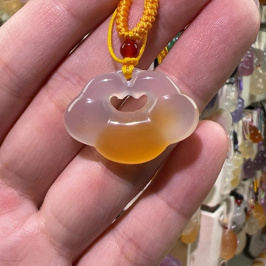玛瑙/玉髓未镶嵌吊坠(赠链)
