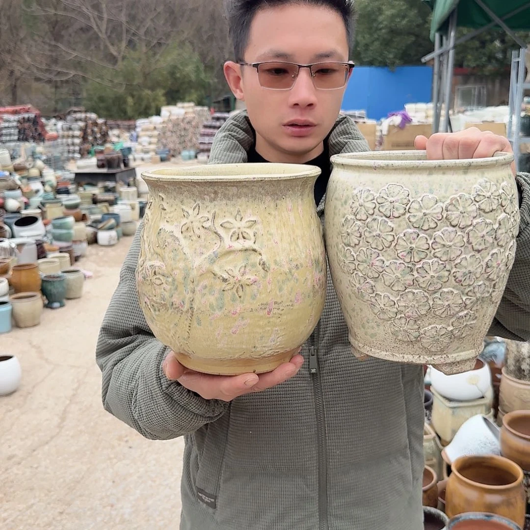 紫砂花盆瑕疵82两个两个