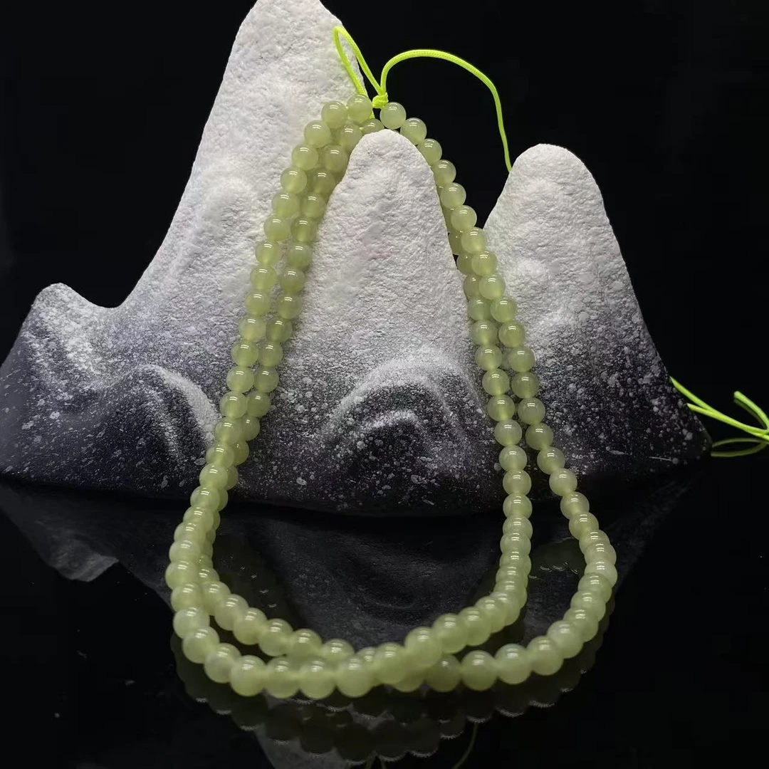 A1847 和田玉珠链 QQ831023