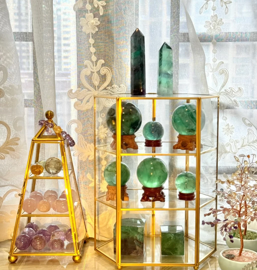 (直播 拆盒)单株 爱心 水晶摆件饰品