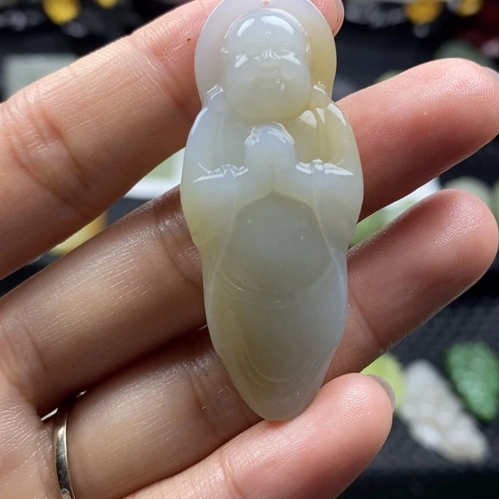 和田玉未镶嵌颈饰37