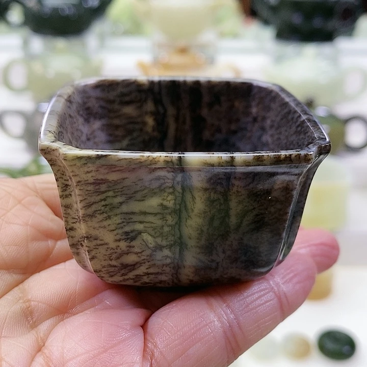 未镶嵌和田玉挂件茶杯80m l