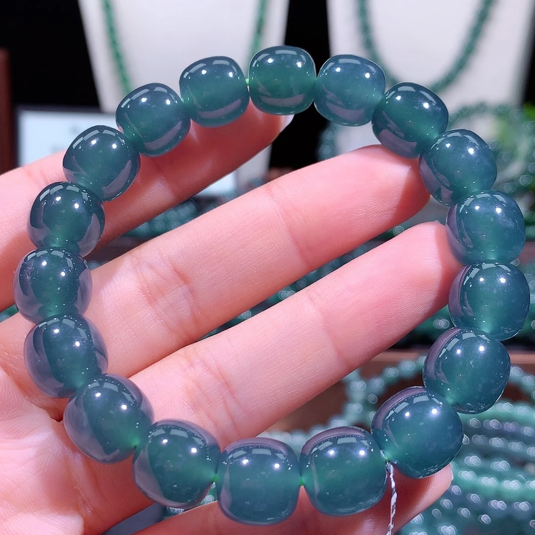 翡翠未镶嵌手链天然a货翡翠手串11.8