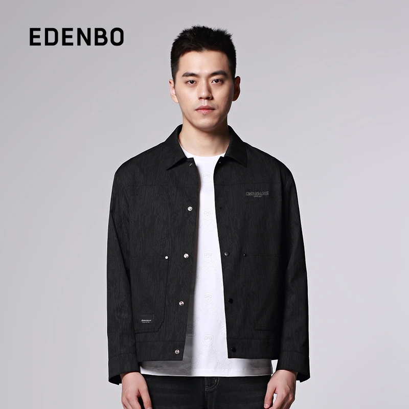 爱登堡休闲翻领时尚茄克春季