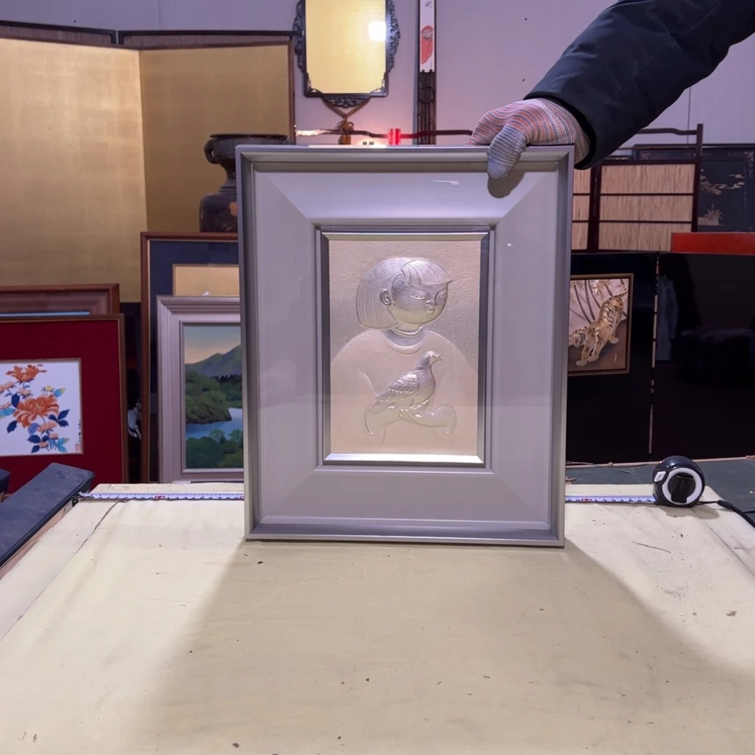 绘画d**大屏风框画油画版画