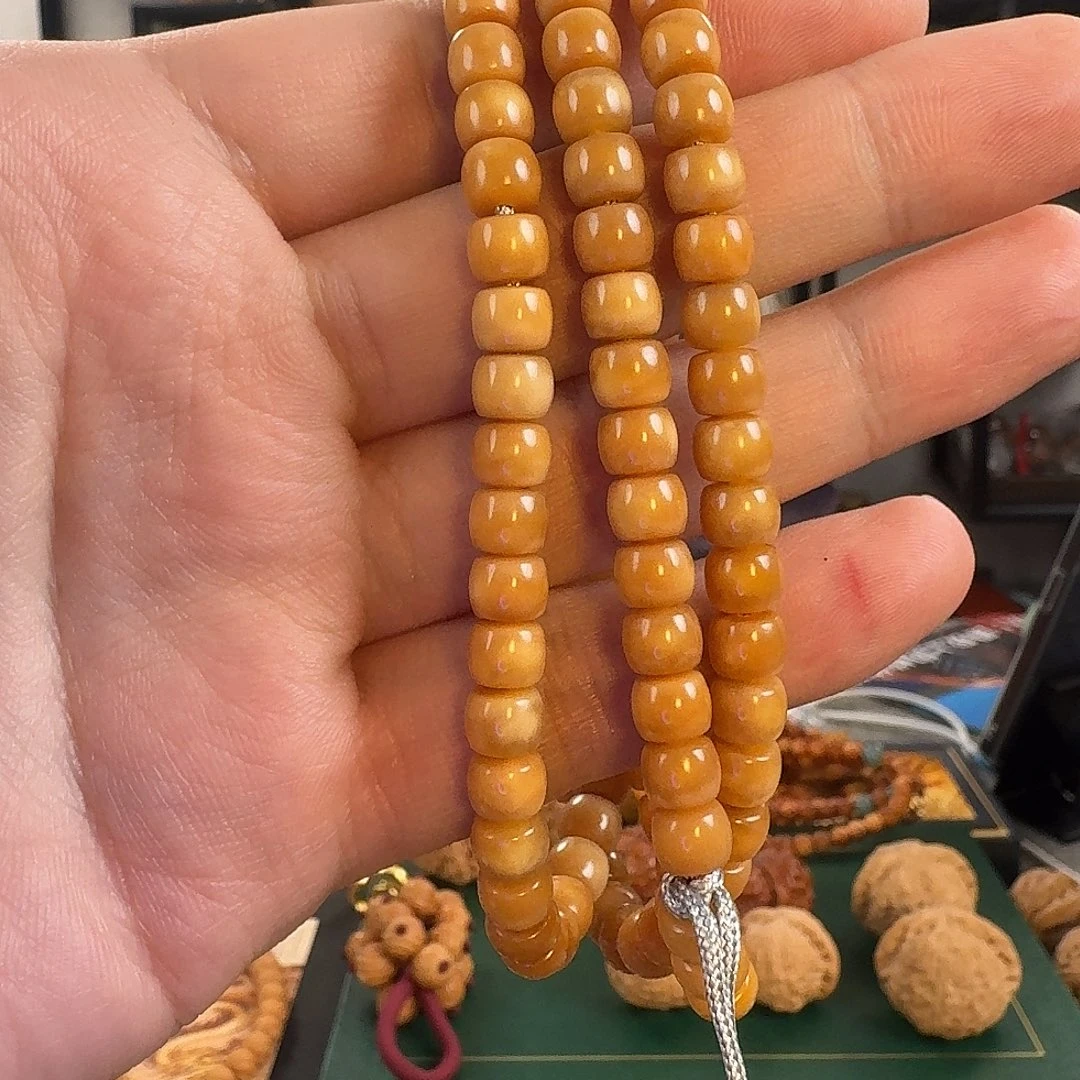 龙脊菩提吊坠Sr522龙脊菩提玉化料 6mm左右长串