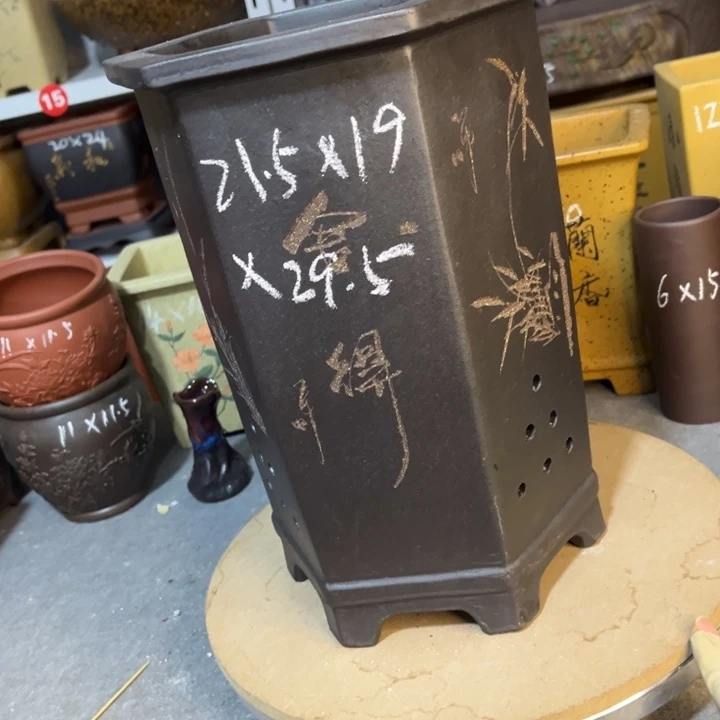 紫砂花盆紫砂花盆