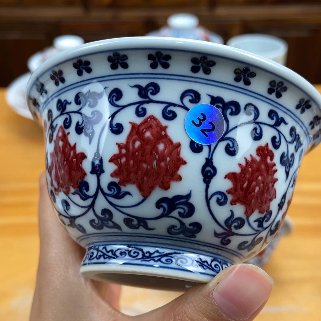 手绘现代茶具非古董