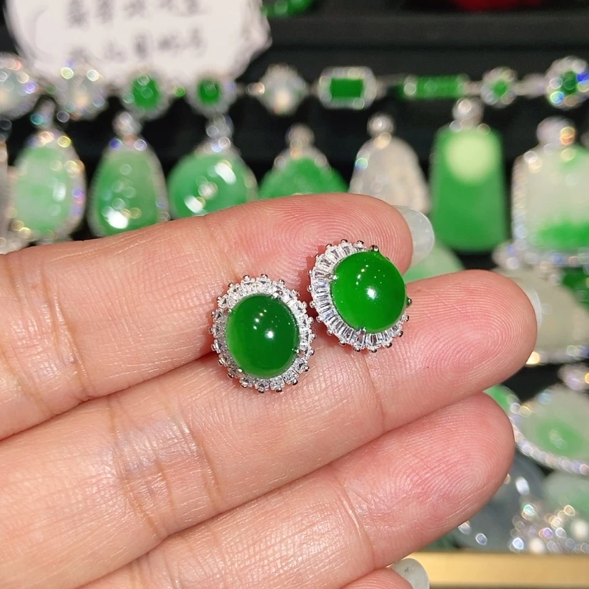 【闪购商品】未镶嵌翡翠耳饰天然翡翠