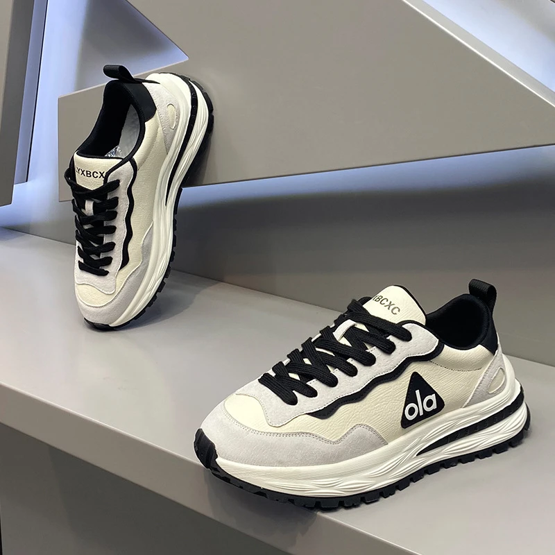 2025秋季新款欧洲站舒适百搭休闲运动鞋轻便时尚软底爆款老爹鞋男