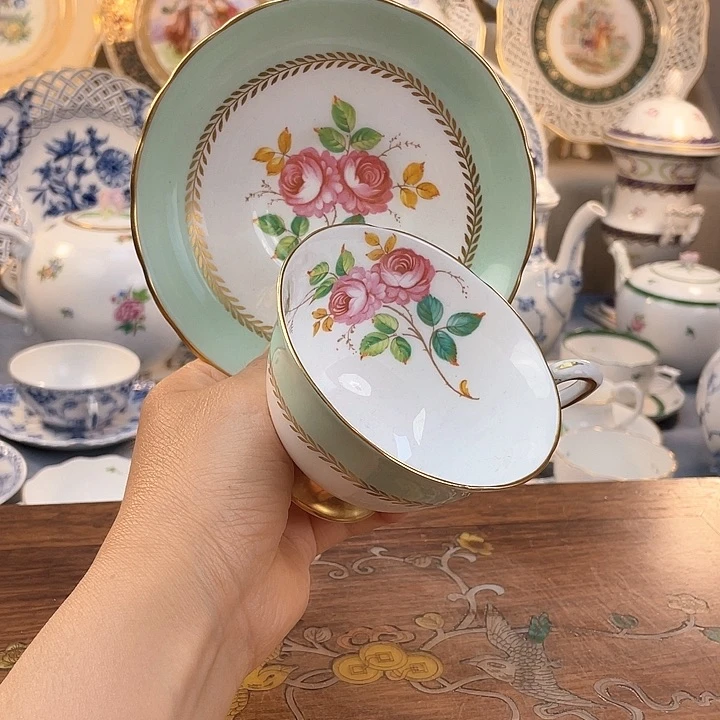 中古欧瓷瓷器小房子