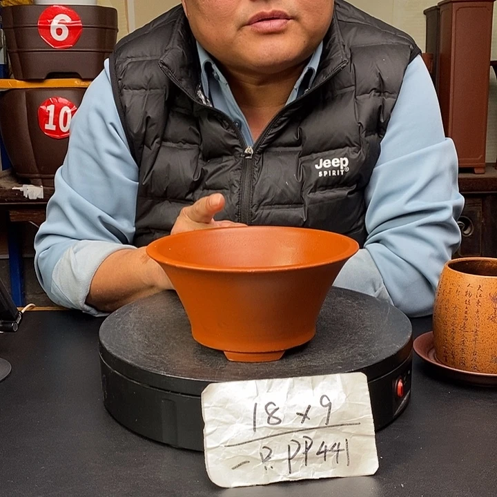 紫砂花盆货号一只PP441