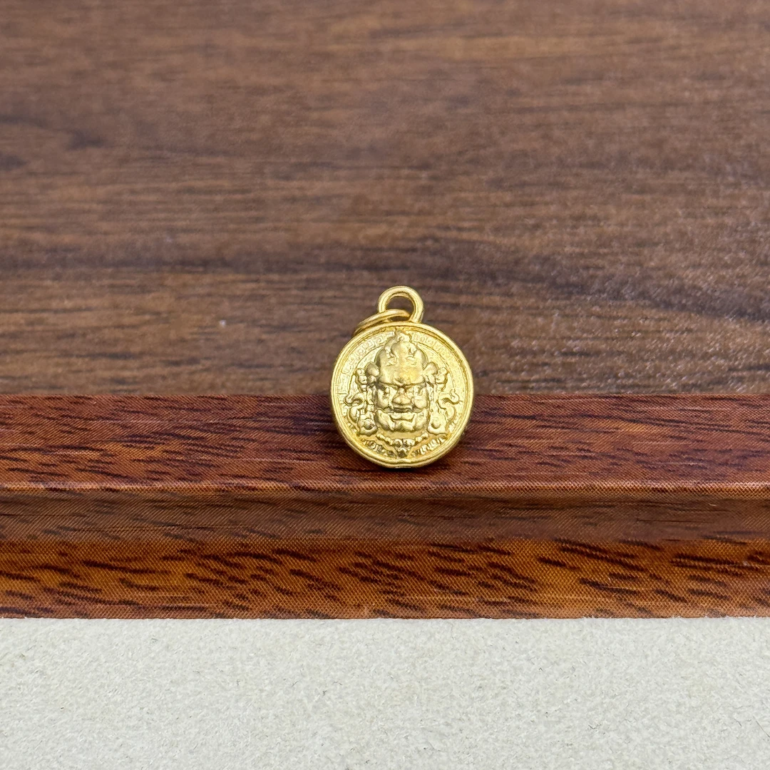 吴芳芳黄金足金999卡10黄财神DP1135-0280