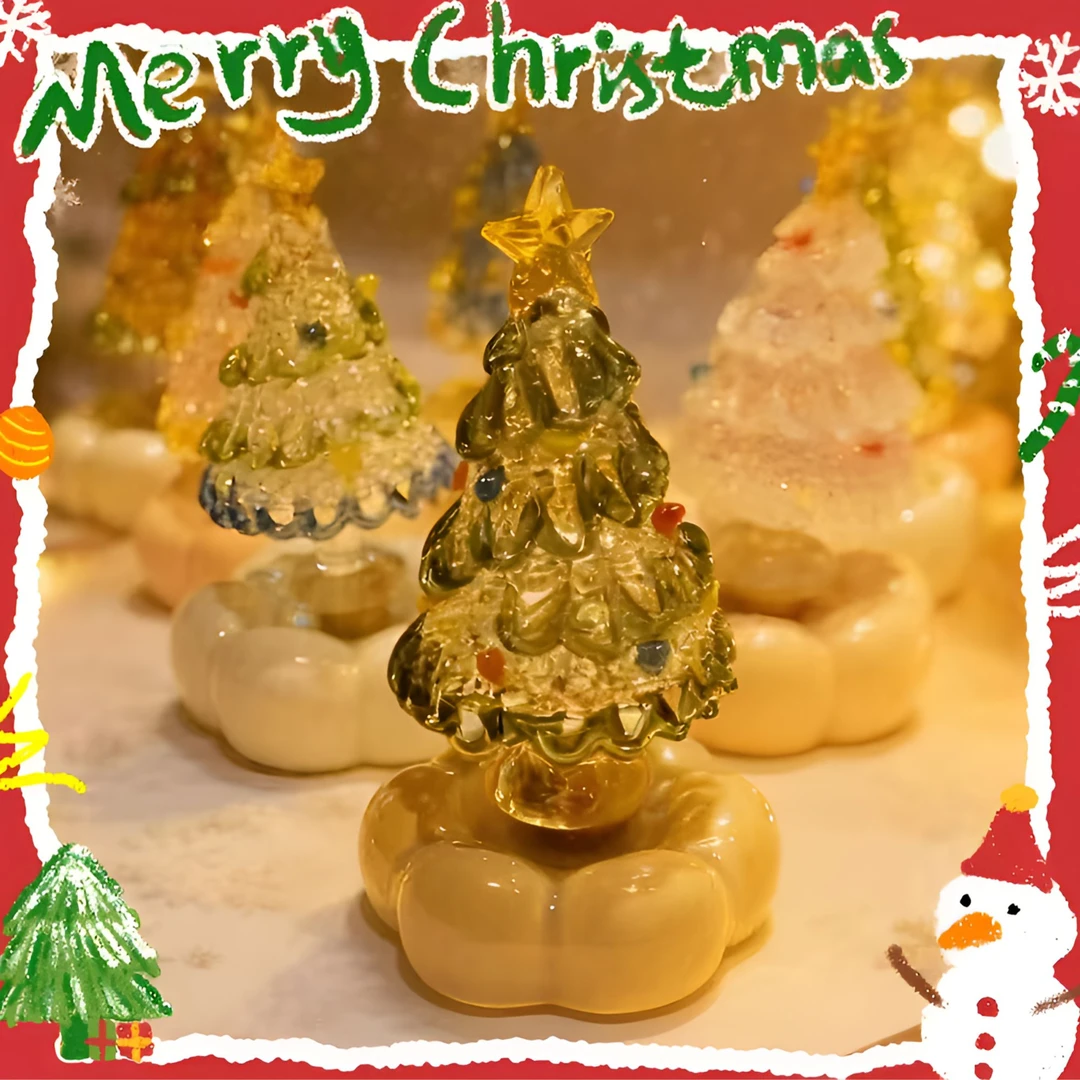 景德镇网红转转新年树ins风琉璃转转陶瓷小摆件可爱手工创意礼品