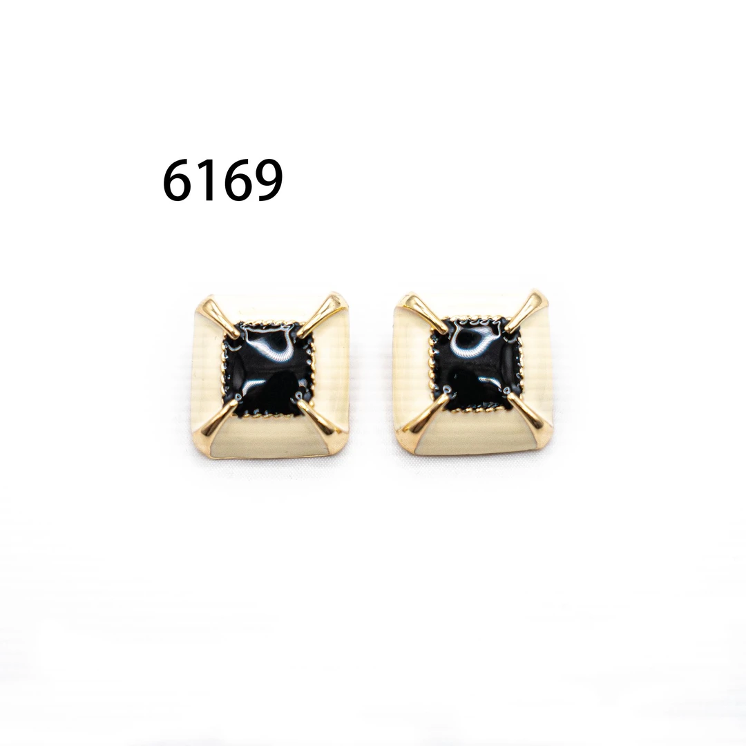 铜合金耳饰 设计师气质耳环小众设计高级感耳饰～6169