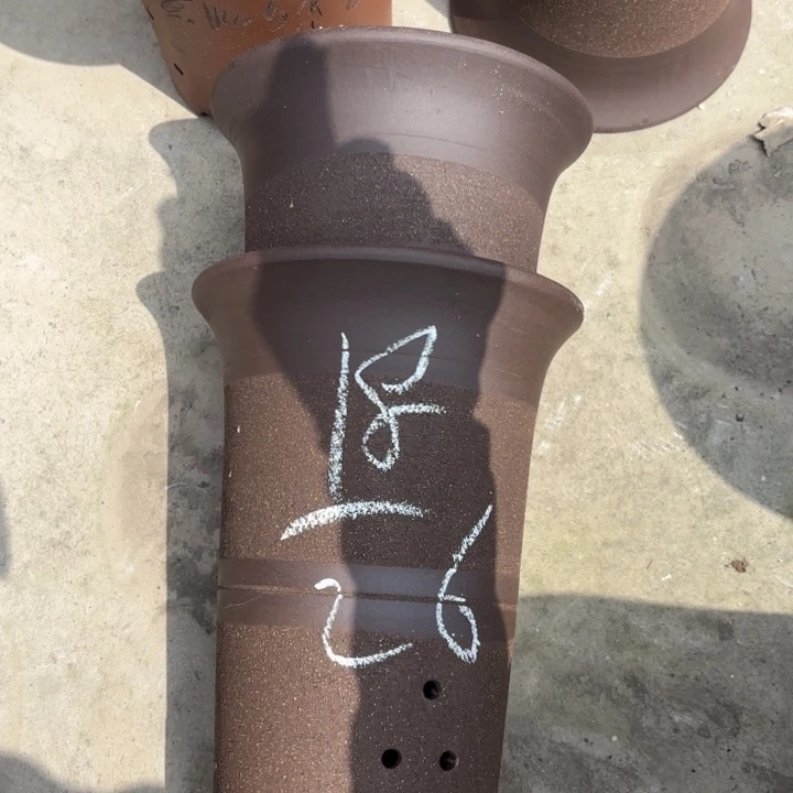紫砂花盆紫砂的花
