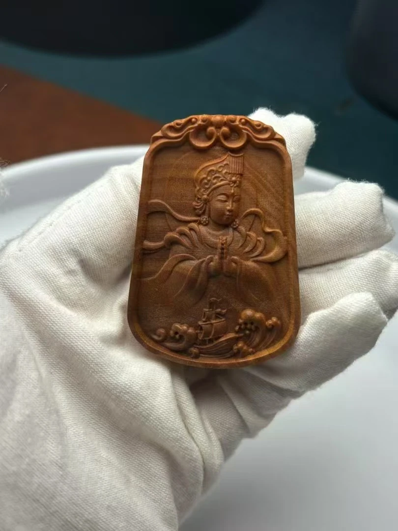 印度老山檀香横纹【四海升平】妈祖娘娘