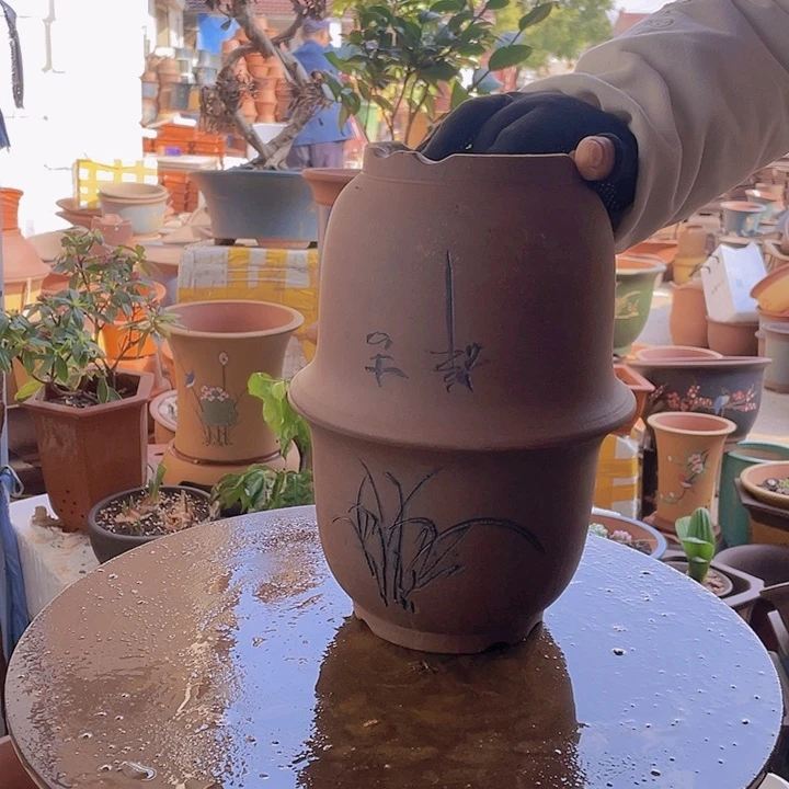 紫砂宜兴紫砂平角金钟21+21