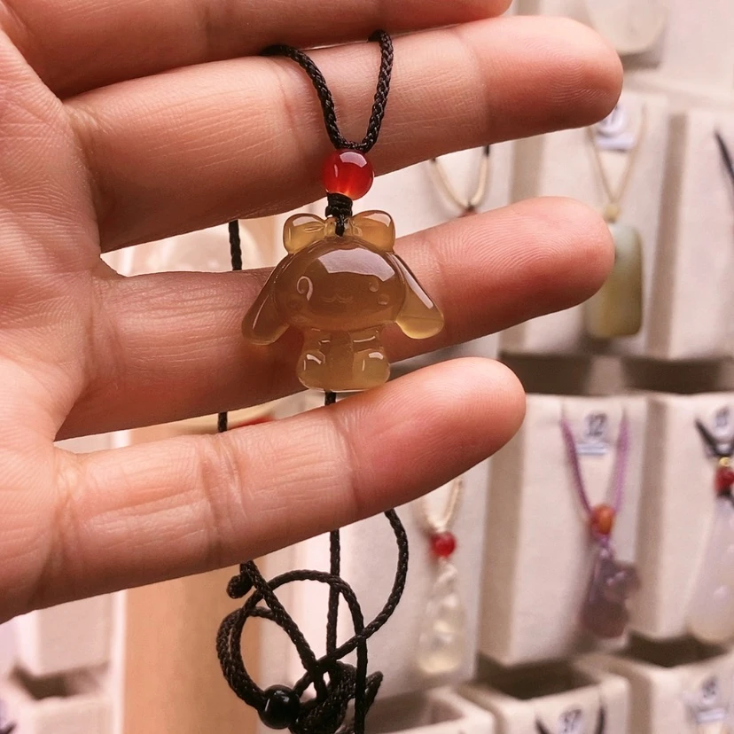 【闪购商品】玛瑙/玉髓颈饰未镶嵌豆*