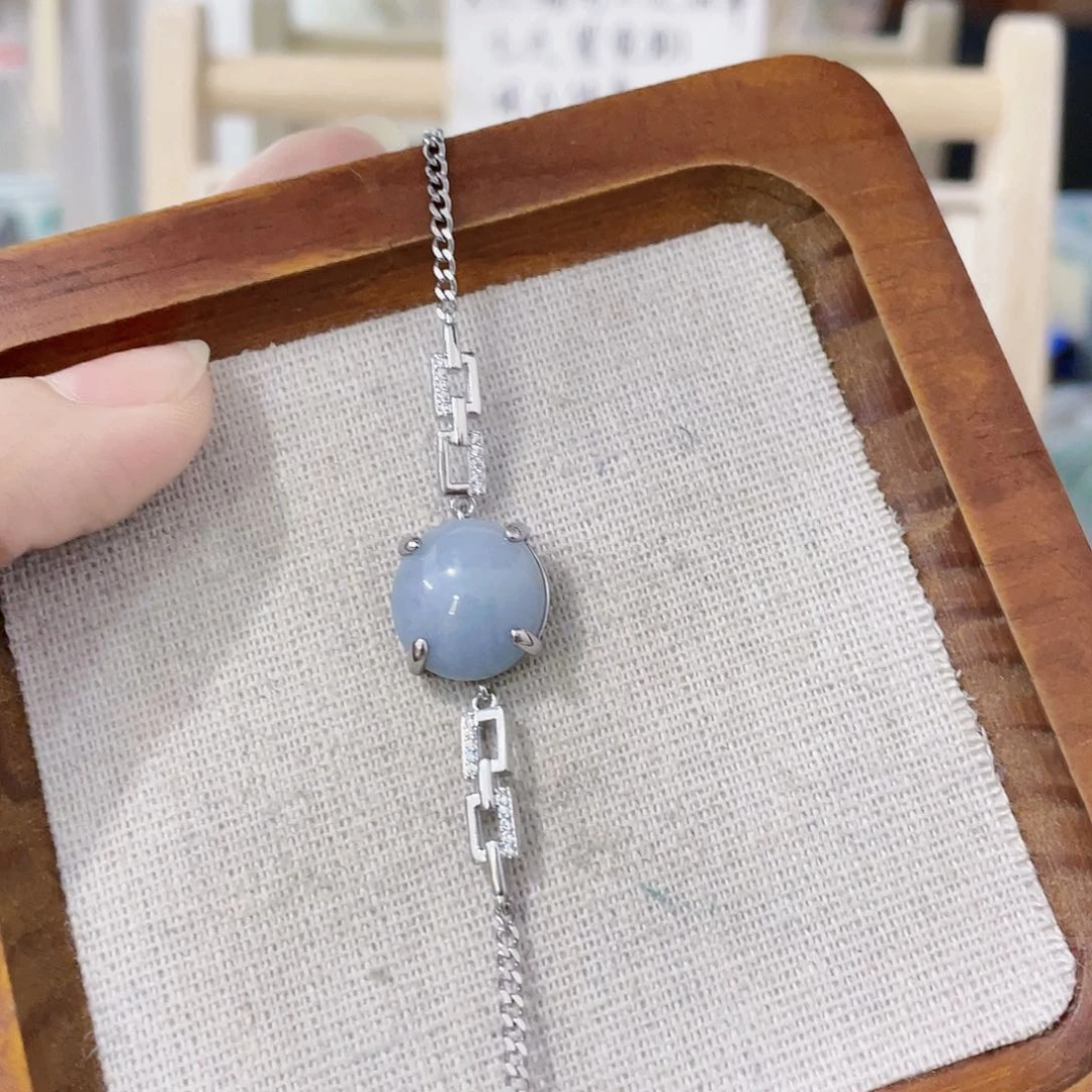 颈饰未镶嵌翡翠天然翡翠Ａ货