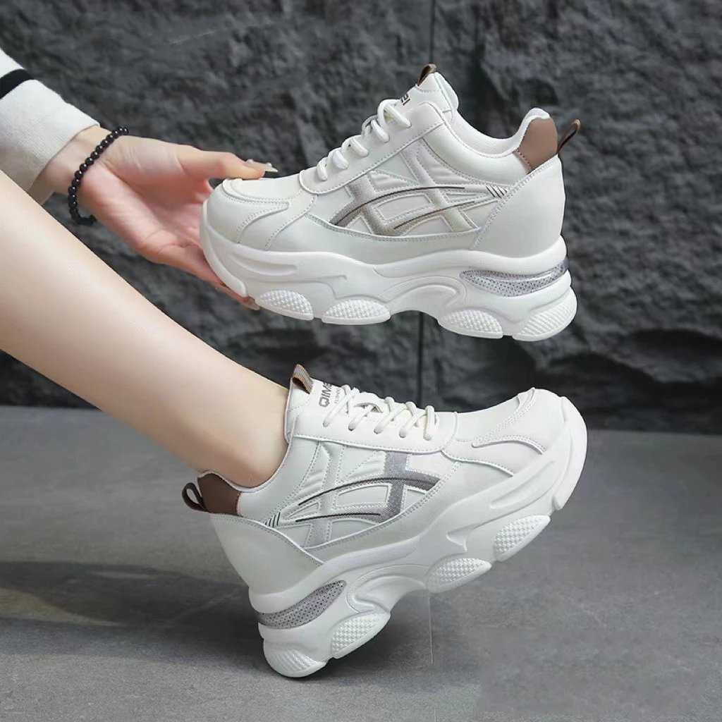 秋冬加绒7厘米隐形增高老爹鞋小个子显高显瘦软底软面25年新款