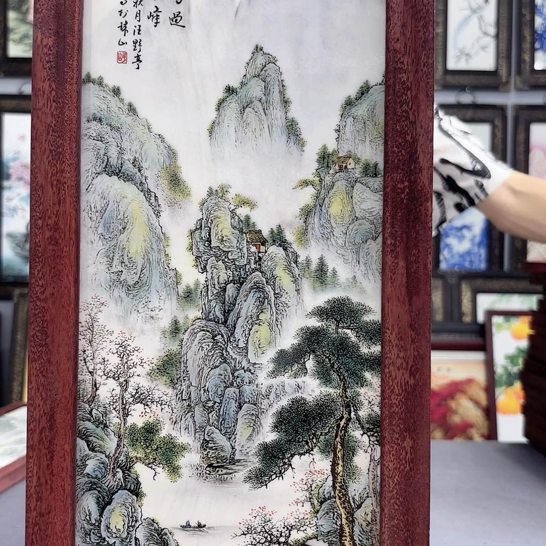 摆件景德镇陶瓷瓷板画