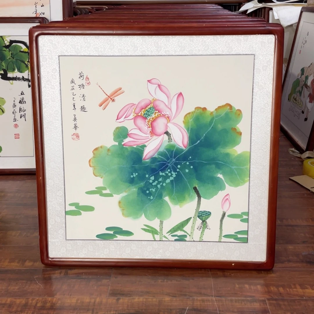国画带框尺寸63*63厘米