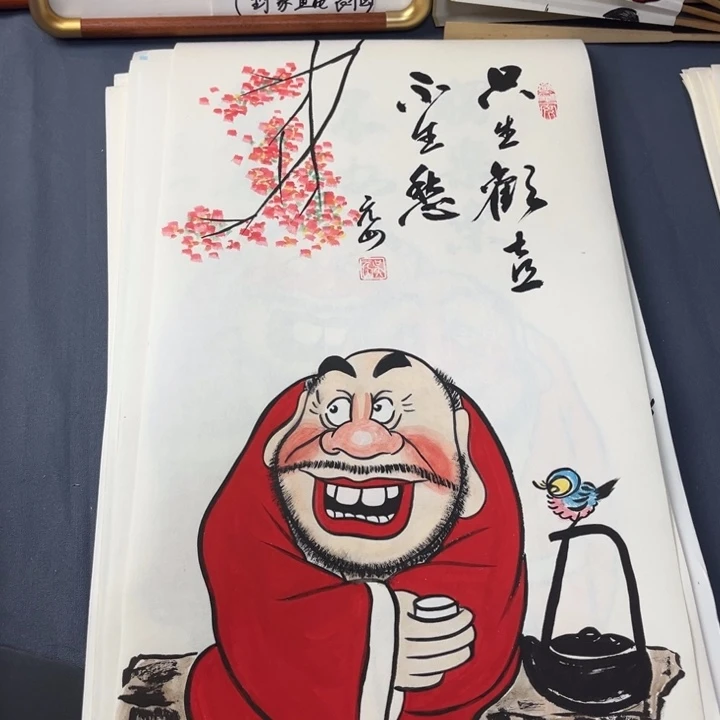 国画禅意画纯手绘作品