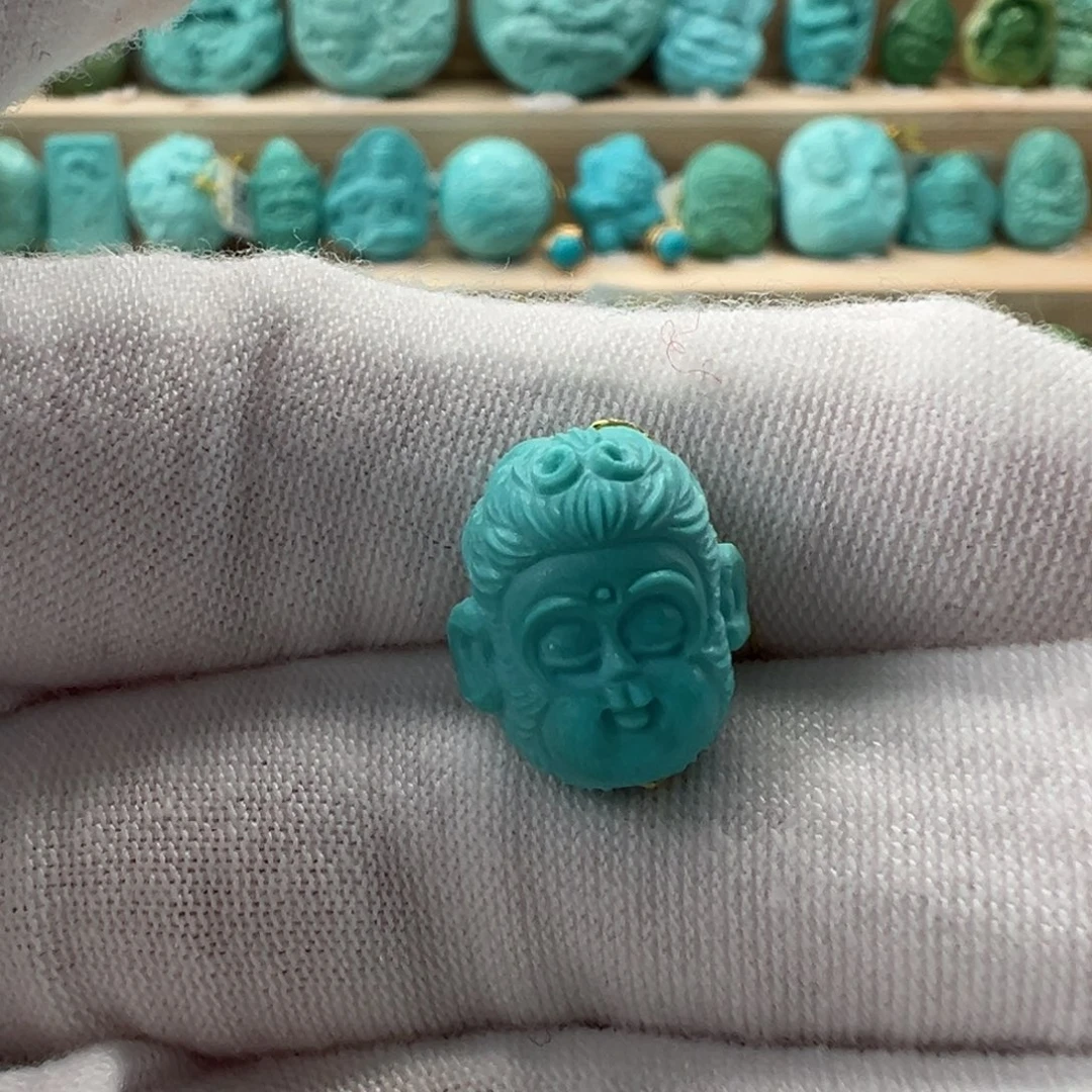 未镶嵌绿松石猴宝宝 11.8mm