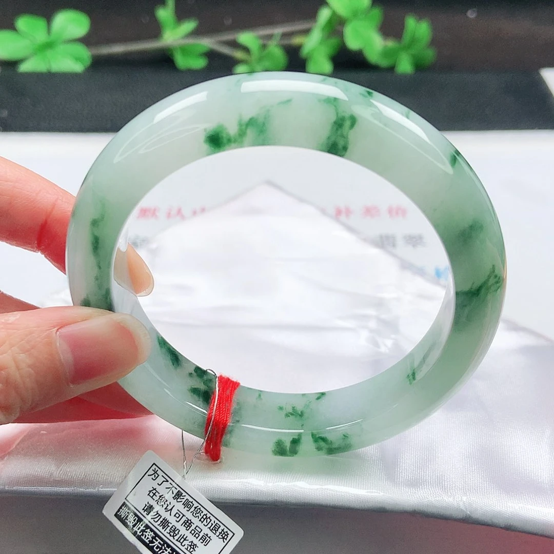 未镶嵌手镯翡翠60圈