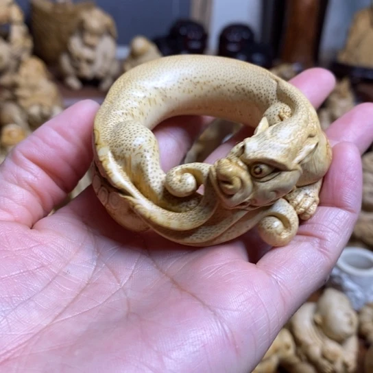 人***灵竹手工制作摆件手把福利