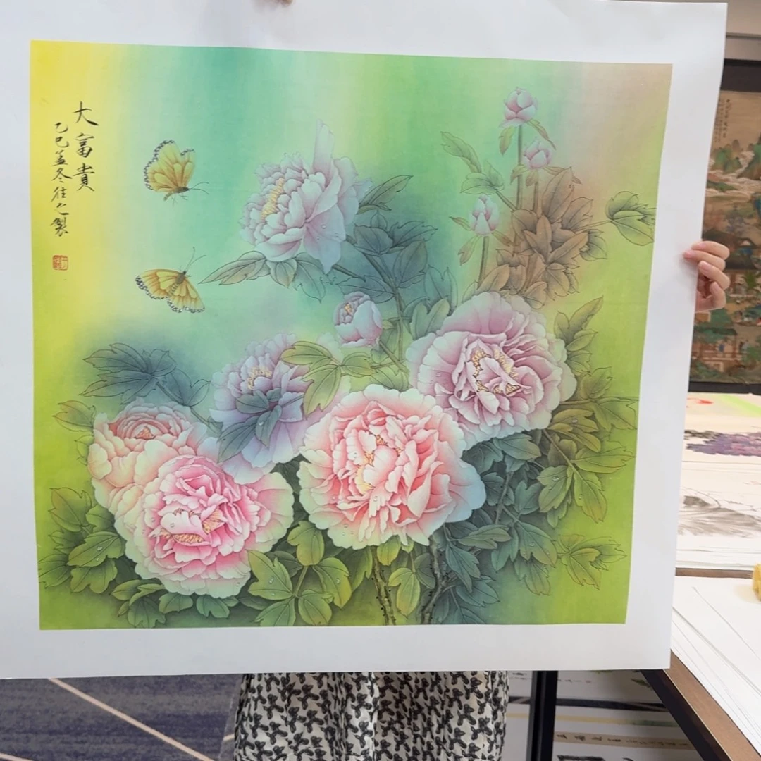 国画国画作品山水花鸟