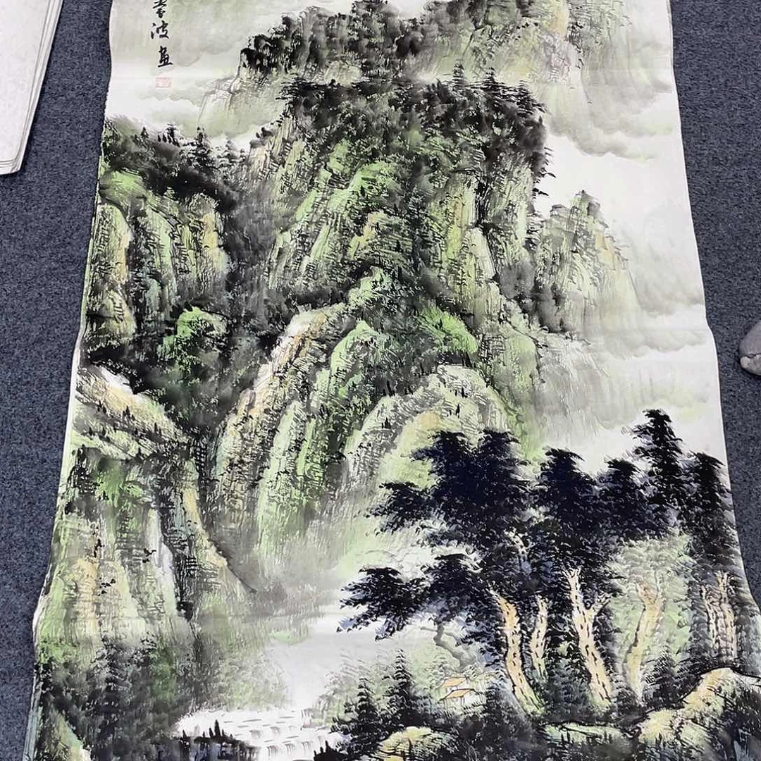 国画作品小姐姐放漏…